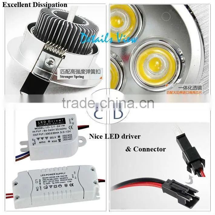Surface mounted high power LED sideboard lights