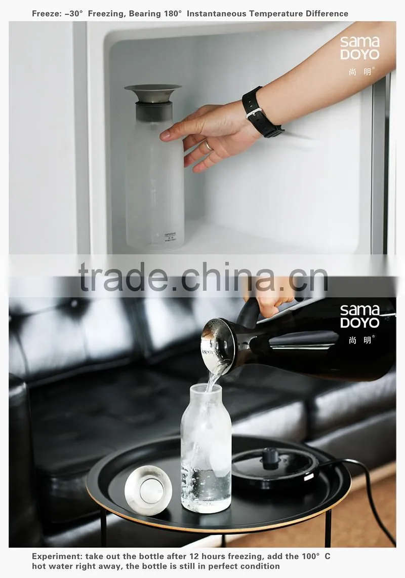 2015 New Arrival! Handblown Glass Teapot, Transparent Glass Teapot, Teapot With Warmer