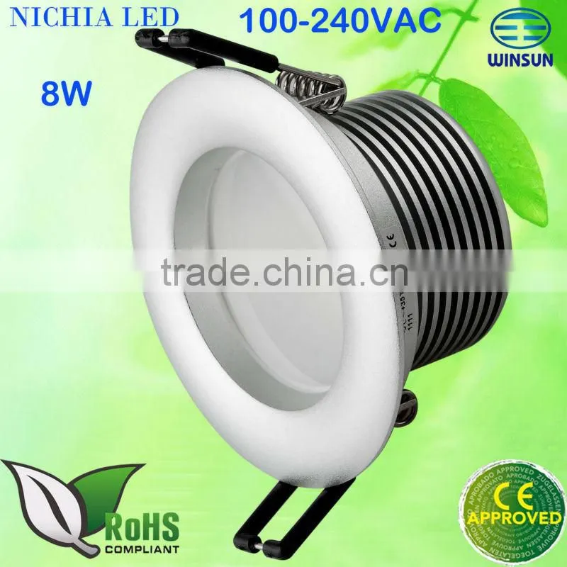 CE&RoHS LED downlight 8W 100-240VAC