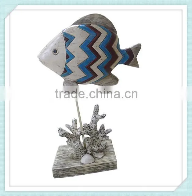 colorful fish decorative resin fish statue crafts