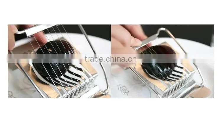S/S 14.5*9*3 Kitchen gadgets metal egg slicer/Practical egg slicer