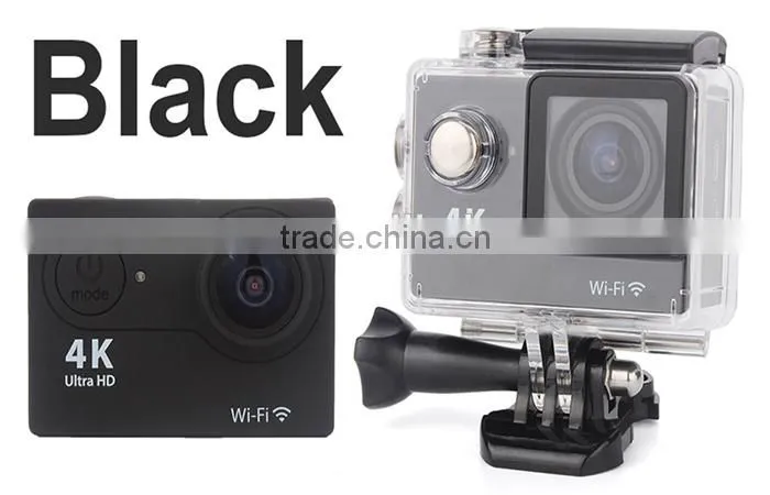 WIFI Waterproof Action Sport Camera 4K 15fps Remote Control Bracelet 2.0'' LCD 170 degree angle 1050mAh 12MP