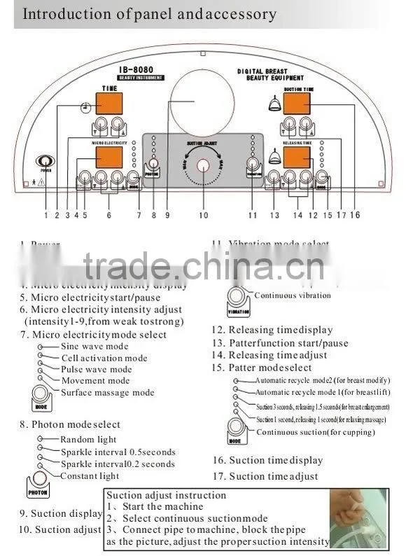 Stimulator Vacuum Therapy Massage Salon Beauty Machine