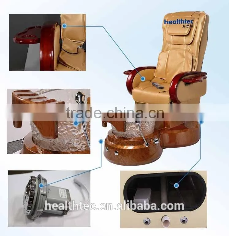 2016 high quality leather massage pedicure chair for sale