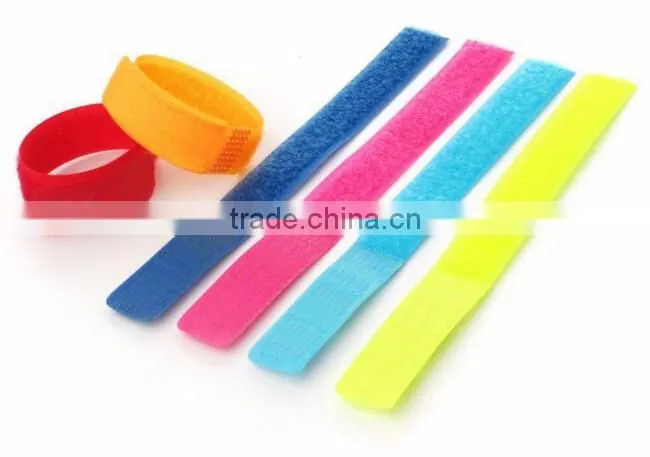 Nylon reusable magic tape adjustable Hook and Loop cable tie