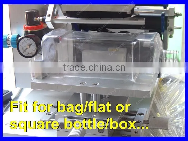 PLC Controlled semi automatic labeling machine,pet bag labeling machine