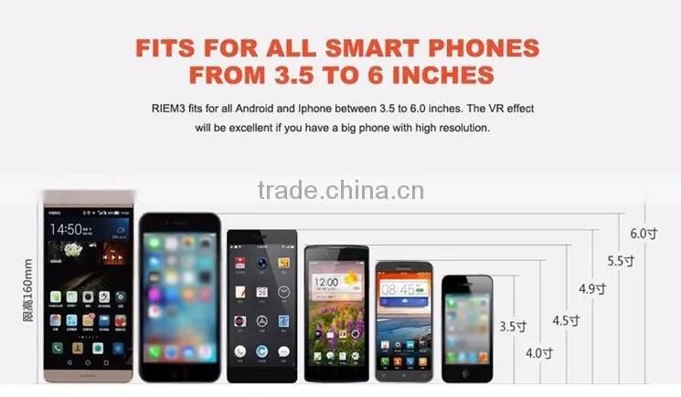 2016 hot-selling google cardboard Smartphone Headset Virtual Reality VR box 3d video glasses smart phone VR BOX