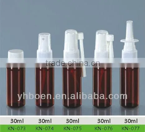 nasal spray bottle with nasal spray pump