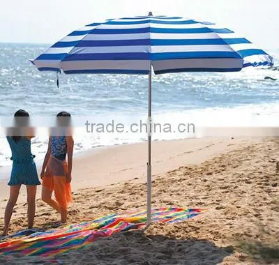 200cm Outdoor Market UV Protection Beach Umbrella Zhejiang Factory