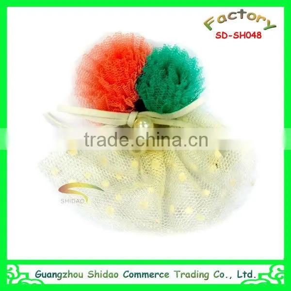 Flower lace chiffon trimming accessory high decoration wedding bridal chiffon flower hair accessories decoration