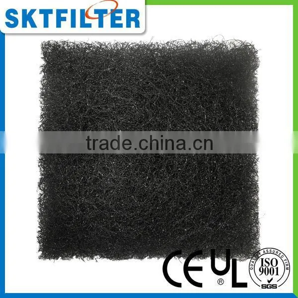 2014 Black low cost air polyester filter mat for swimming pool