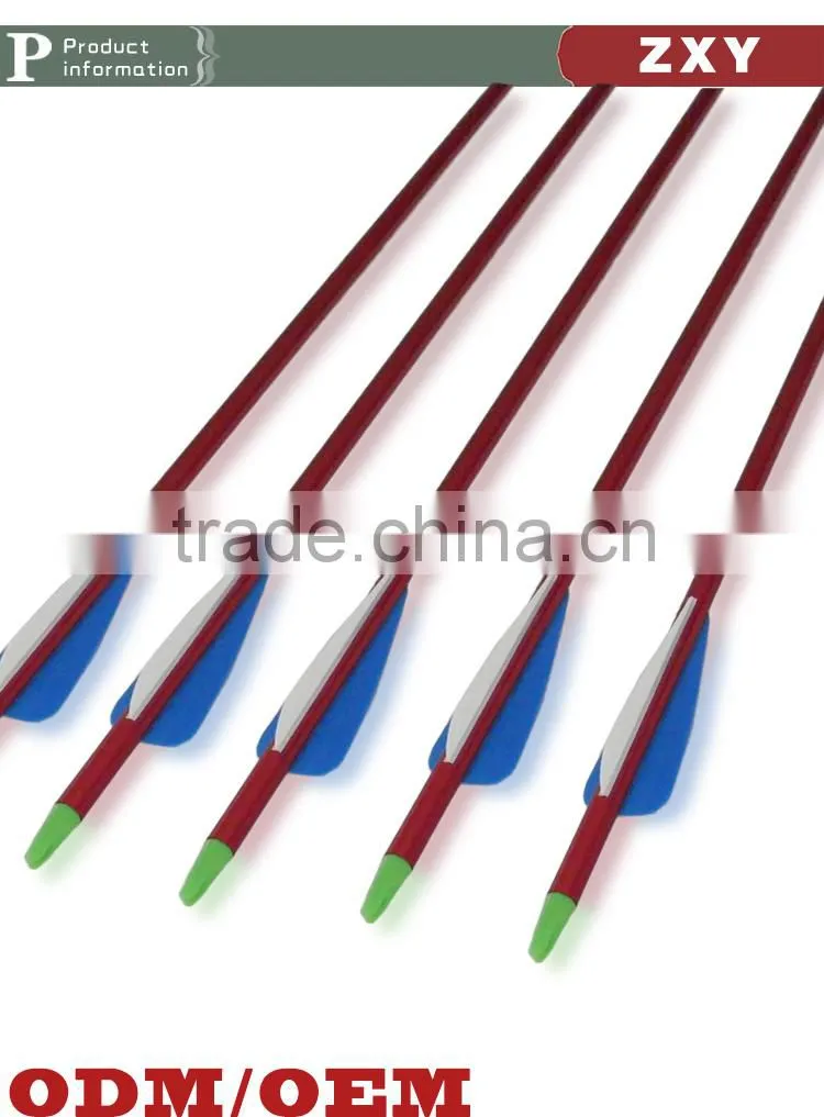 custom 31" Aluminum Arrow Plastic Feather for 50-70lbs Compound Bow red