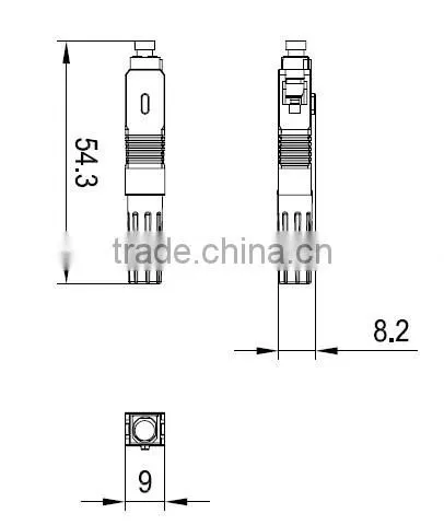 The best sale fiber optic fast connector top quality ftth Pre-assembled sc fiber optical fast connector