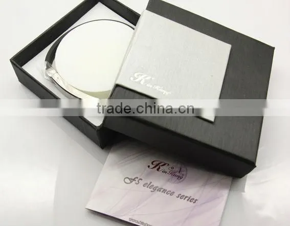2013 New Arrival Energy Bracelet with Metal Band featured Metal button Exchanged