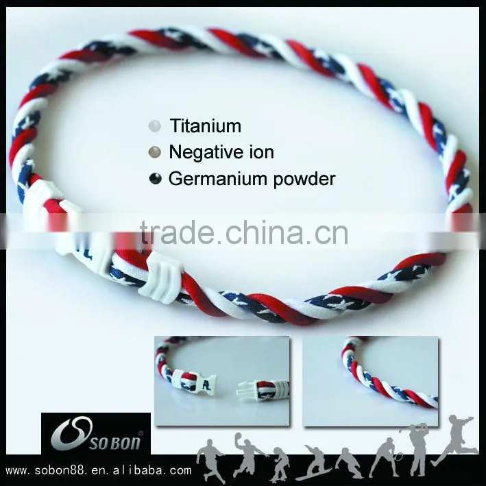 wholesale fresh handmade green sports rope necklace