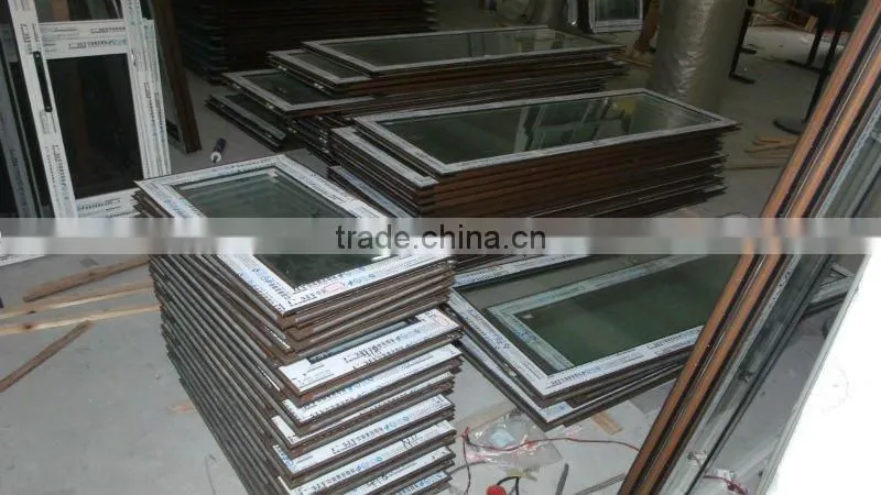 Modern glass jalousie windows in aluminium frame