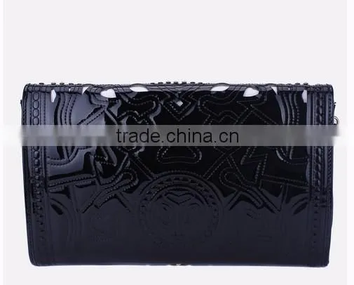 laser hollow rivet clutch bag mighty woman wallet manufacturer in guangzhou