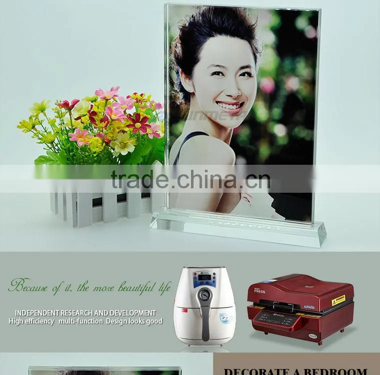 sublimation crystal photos frame at low price wholsale BSJ02