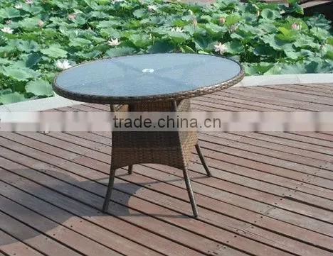 outdoor & indoor auminum rattan side table