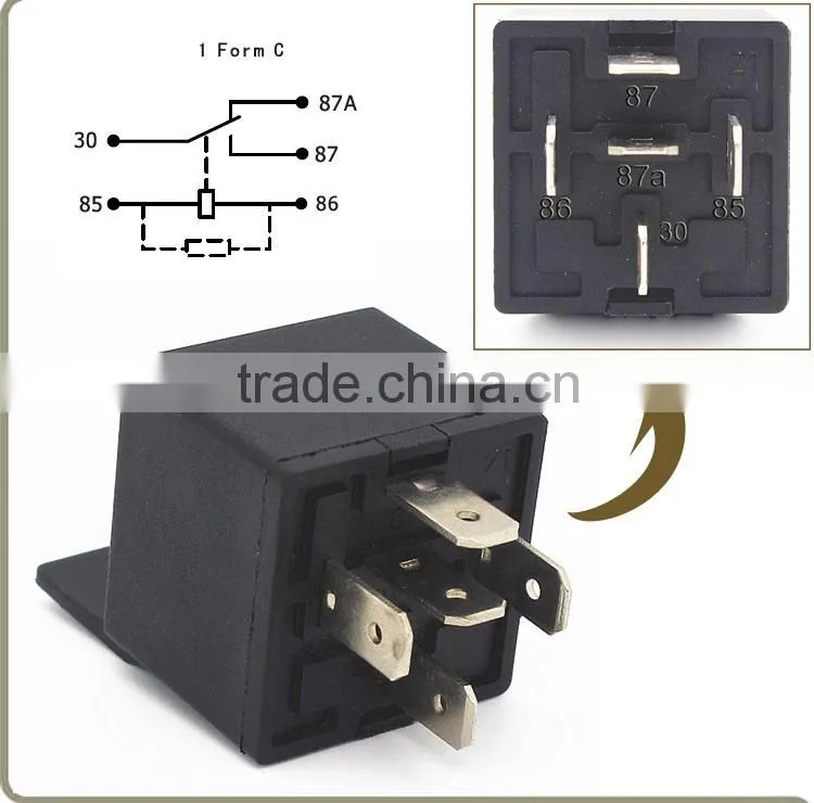 Plastic shell 5PIN 1H JD1914 relay, JD1914 auto relay
