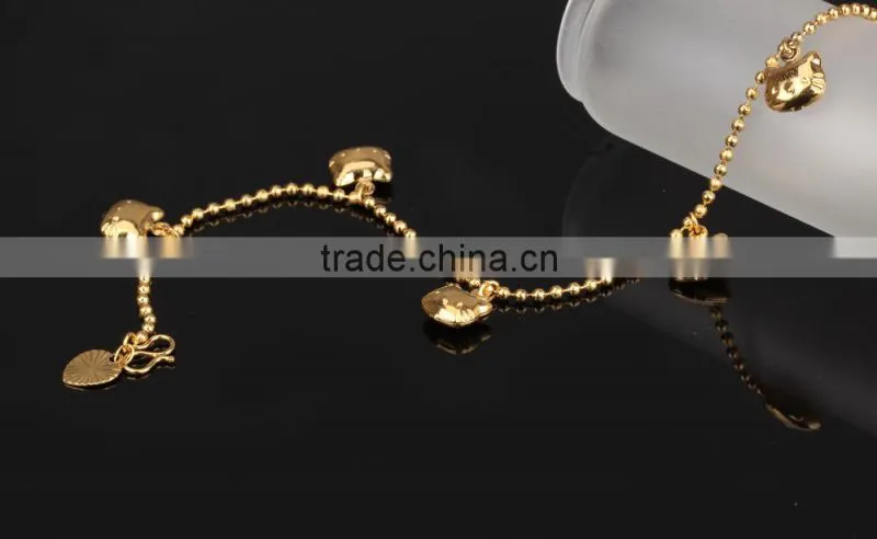 new product 2015 fashion hello kitty jewelry for women ,hello kitty anklet for girls