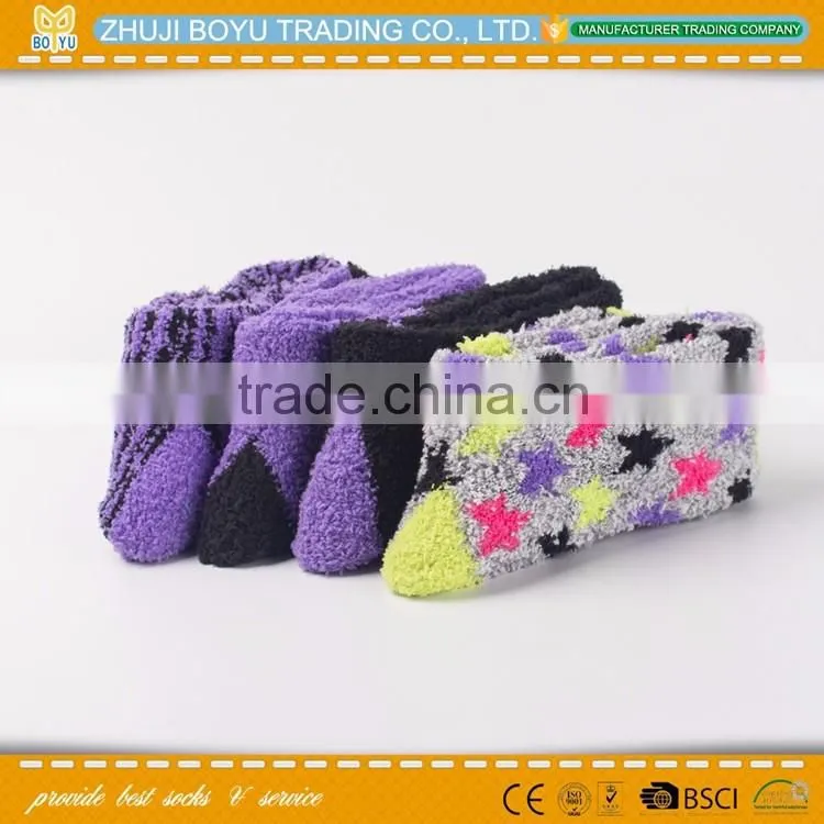 BY-161610 Best Prices Latest novel design women knee high cotton sock fast shipping
