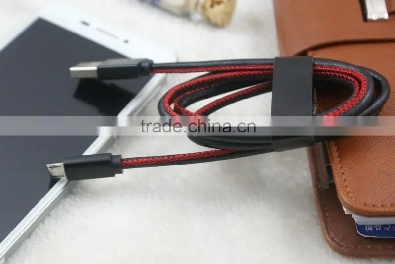 New Leather Jean Denim Cell Phone USB Cable For Iphone 6 Samsung galaxy s6