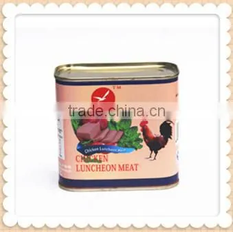 Canned chicken luncheon meat