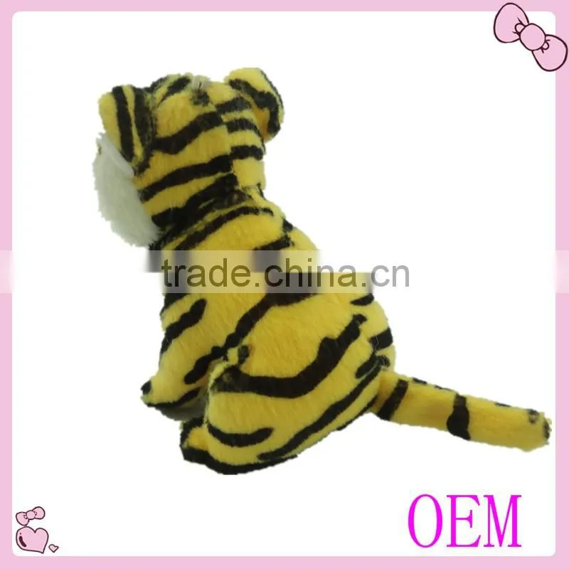 Lovely 10cm mini plush animal tiger soft toys