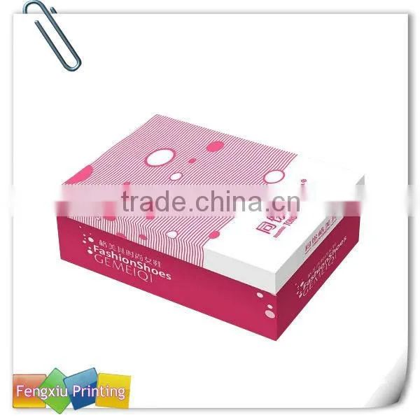 Cardboard Pink Shoe Boxes with Logo