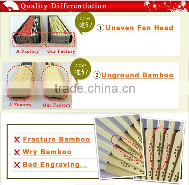 Hot sale popular souvenir wooden fold hand fan