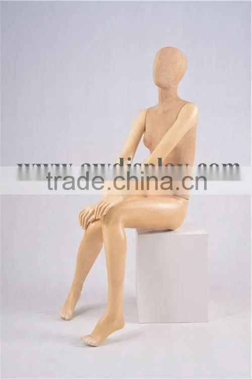 fabric covered sitting female mannequins manufacturer