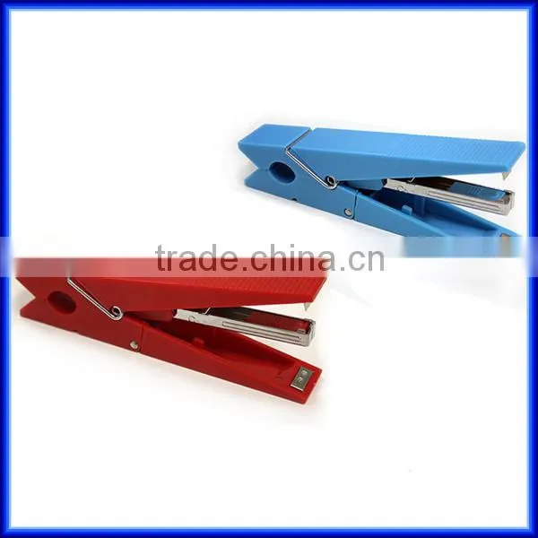 Noble black multifunctional mini office plastic clip stapler/student book binding stapler