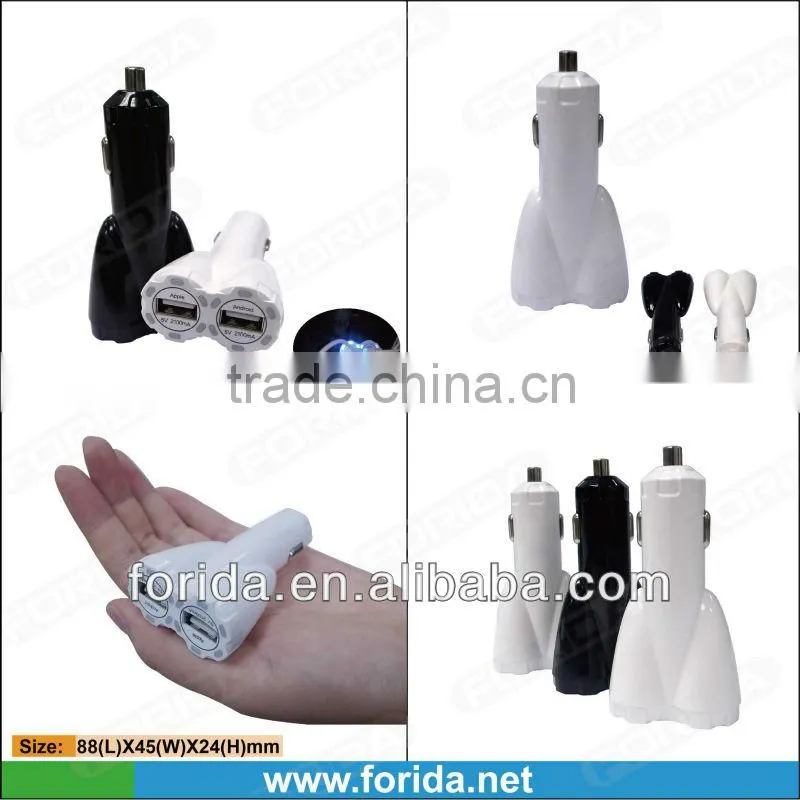 Rocket Dual USB 4.2a car charger with usb socket