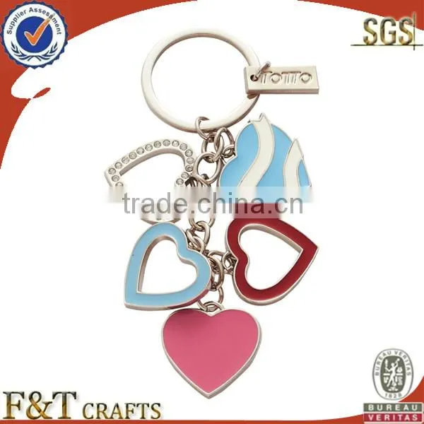 Fashion custom made stamped cool live animal promotional gift keychain