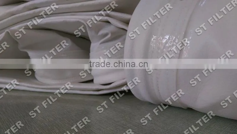 Zero leakage Polyester stainless steel antistatic filter bag