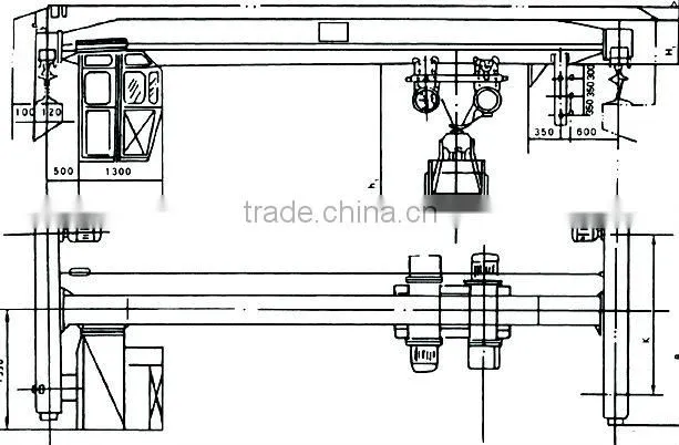 LZ Model Single Girder Grab Crane 3ton 5ton 10ton