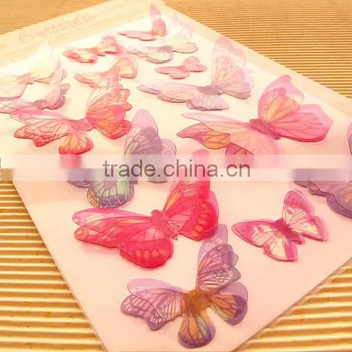 2014 Free sample Layered scrapbook 3d handmade stickers