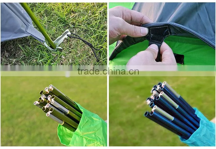 Camping Tents 210T Polyester Travel Double Tents Aluminum Pole Tents