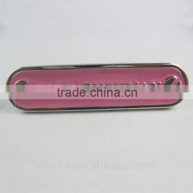 metal label for bags