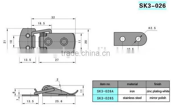 High quality SK3-026 Spring Loaded Toggle Latch