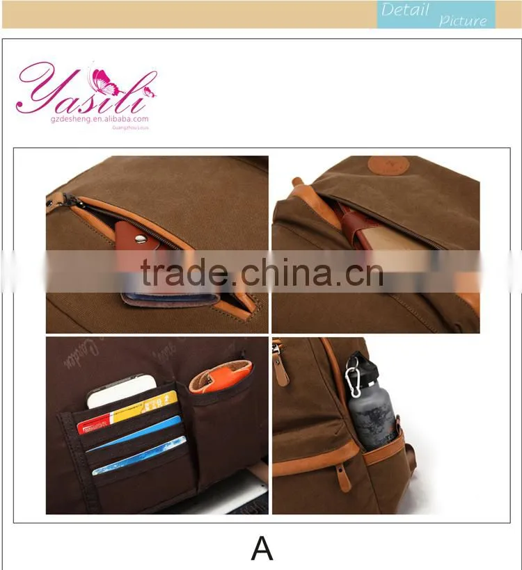 15 inch laptop backpack,new style hiking backpacks,high quality vintage canvas backpacks