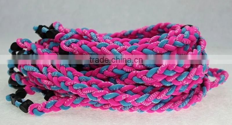 titanium 3 ropes necklaces titanium magnetic balance sport custom necklace