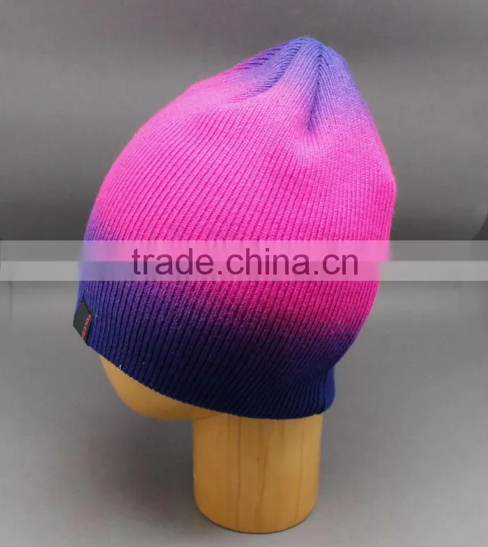 DIP-DYE PLAIN HAT SIMPLE LONG BEABIE