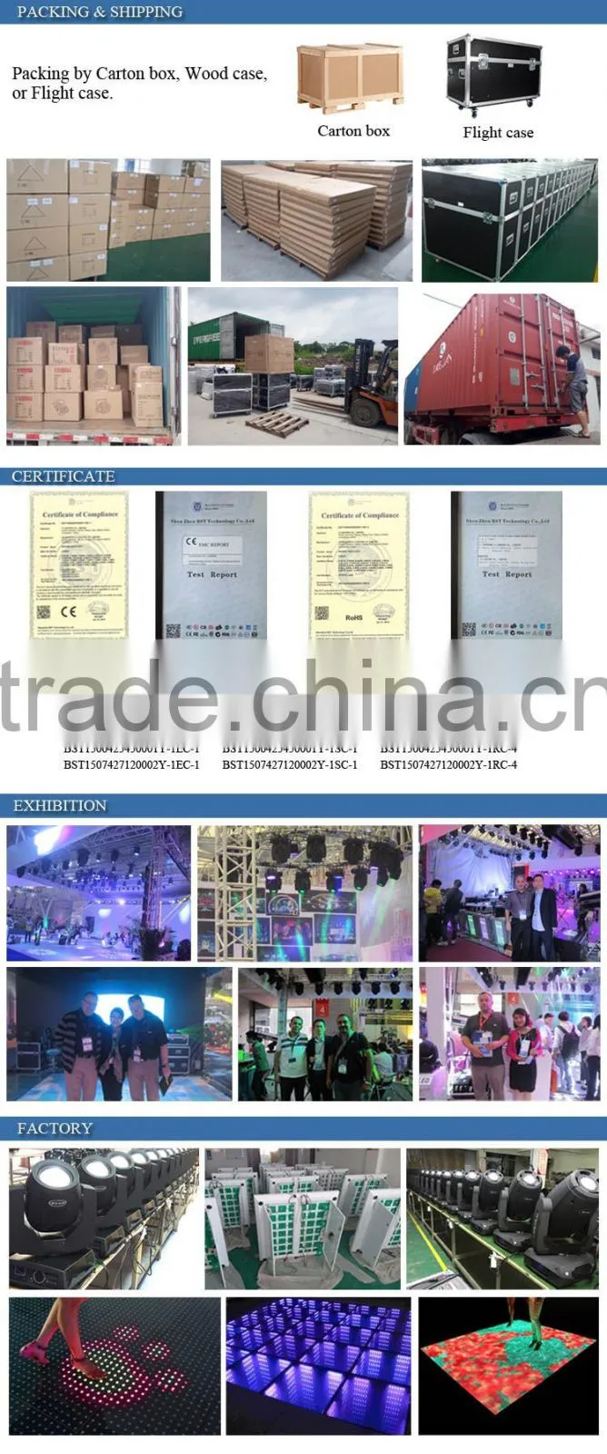 180W RGBW 4in1 LED wall washer light stage equipment