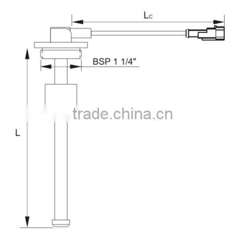 LH S3-450 fuel level sensor with alarm