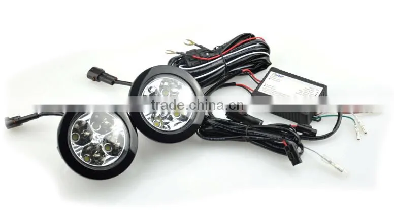 12v&24v Auto Lighting System e4 cecar Daytime runing light with external driver universal led drl lights