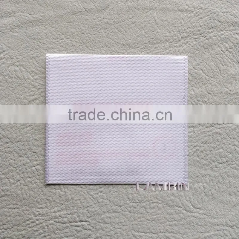 Printed brand trademark wash care label tag for wool quilt blanket