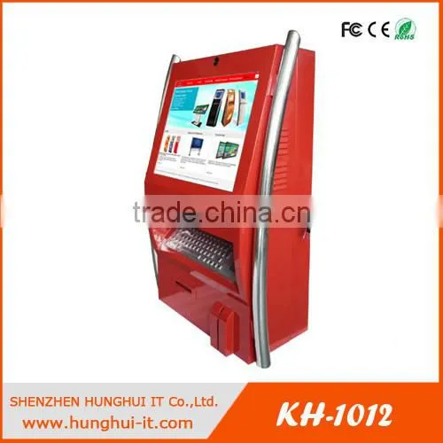 High Quality Wall Mounted Internet Kiosk / Ticket Printer Touch Screen Kiosk / Wall Mount Information KIosk