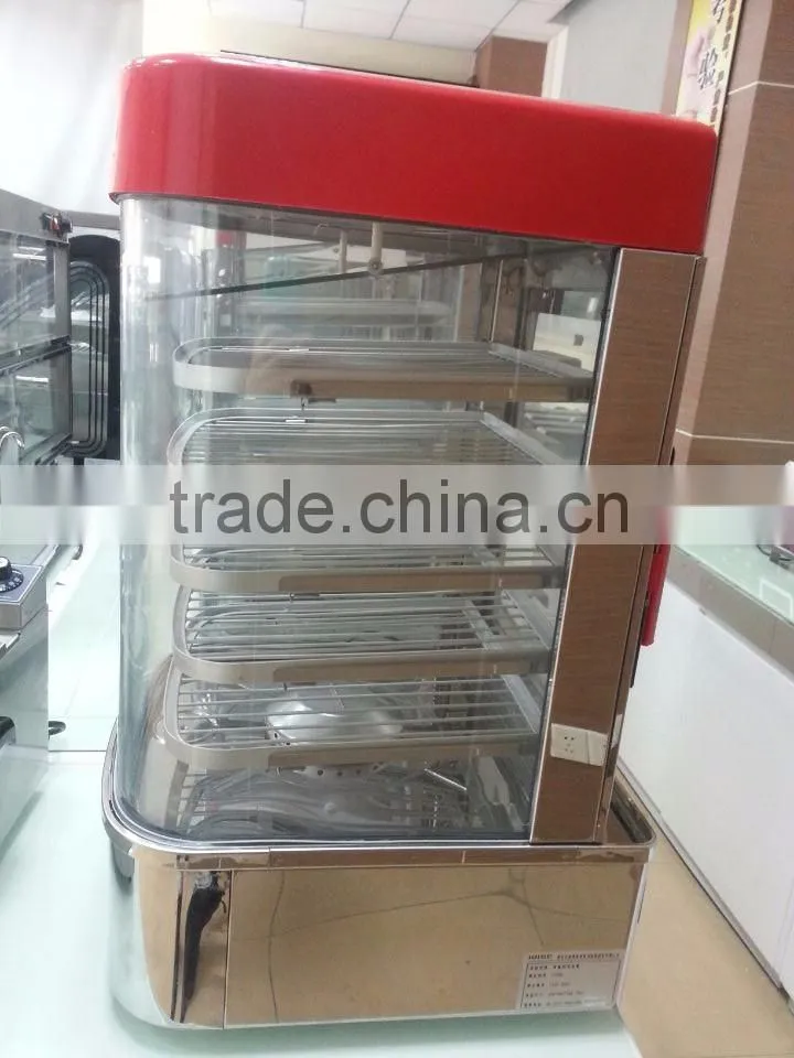 U-Style glass cover display food steamer(5 layers rack)